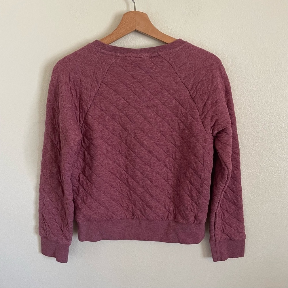 Patagonia Organic Cotton Quilted Crewneck Sweatshirt Kiln Pink Size XS - Picture 5 of 8